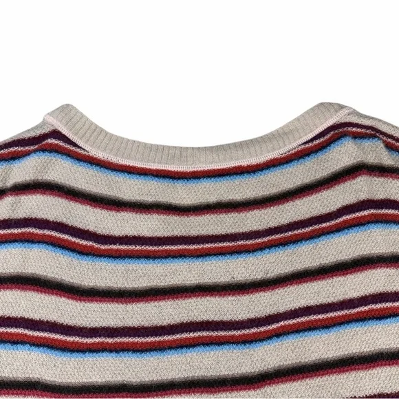Free People Beach Wool Blend Road Trip Striped Pullover Sweater Women’s Size L - Picture 10 of 10